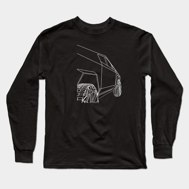 Destination Cybertruck Long Sleeve T-Shirt by Sirenarts